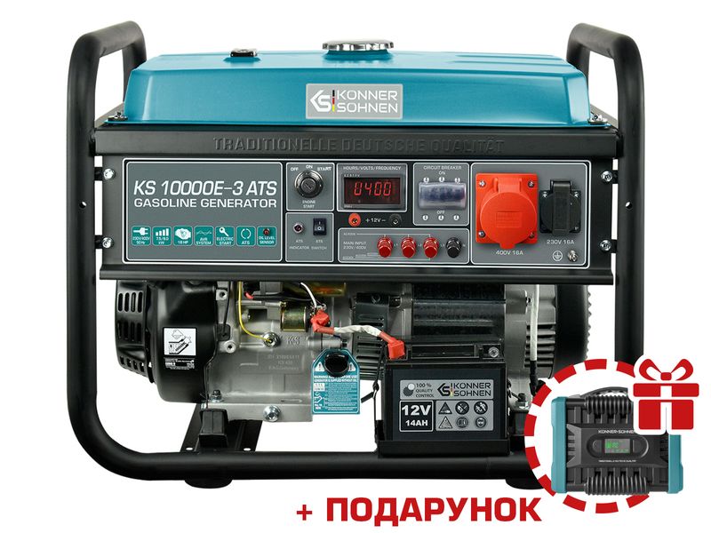 Бензиновий генератор KS 10000E-3 ATS 6 фото