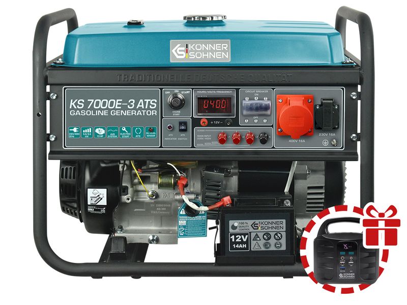 Бензиновий генератор KS 7000E-3 ATS 12 фото