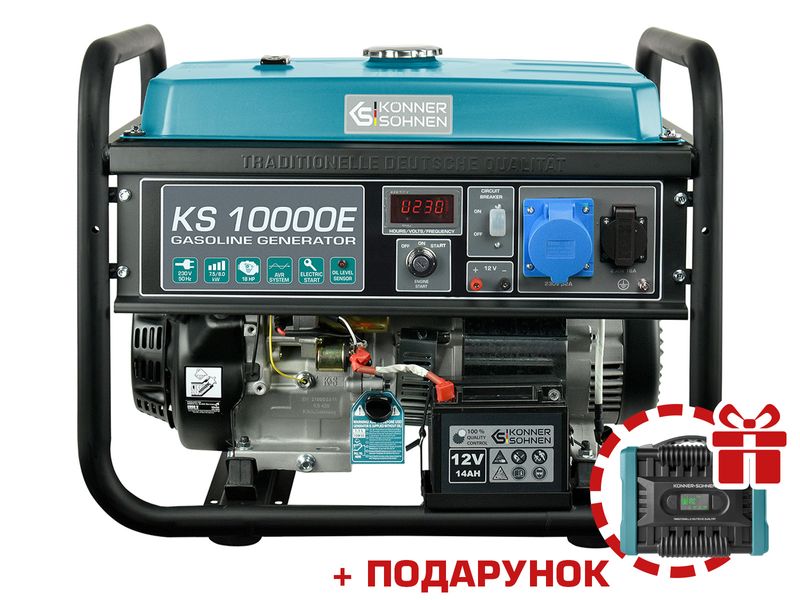 Бензиновий генератор KS 10000E 2 фото